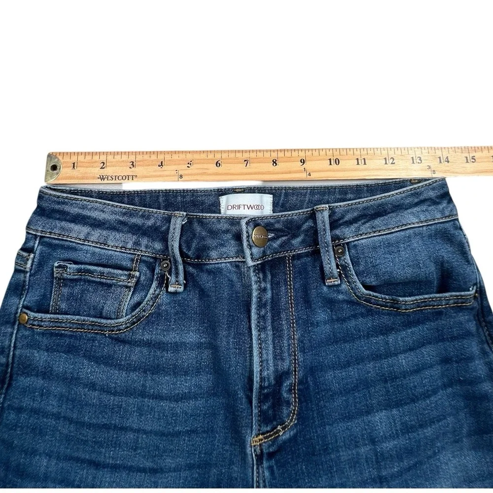 Driftwood‎ Womens 27 Jackie High Rise Skinny Mid Rise Medium Wash Jeans Stretch